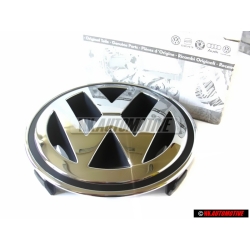 Original VW Front Grill Badge Emblem Chrome R32 - 3D7853600 MQH