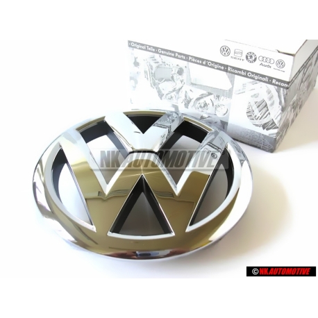 Original VW Front Grill Badge Emblem Chrome - 5K0853601F ULM