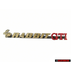 VW Classic Parts Rabbit Gti Rear Boot Badge - 171853687AL GX2