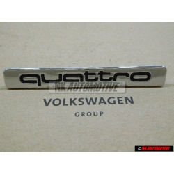 Original Audi QUATTRO Front Grill Badge Emblem Chrome - 8L0853682 2ZZ