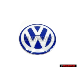 Original VW Engine Cover Badge Emblem White Blue - 06A103940G