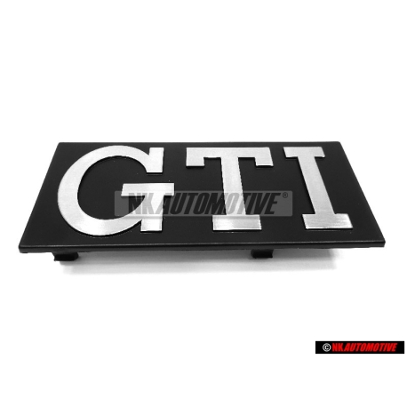 Original VW GTI Front Grill Badge Emblem Brushed Silver - 171853679