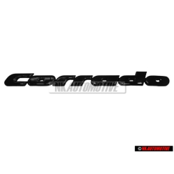 VW Original CORRADO Trasero Rotulo Insignia Emblema Negro - 535853687