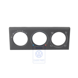 Genuine VW Trim For Fresh Air And Heater Controls Satin Black - 535919383D 01C