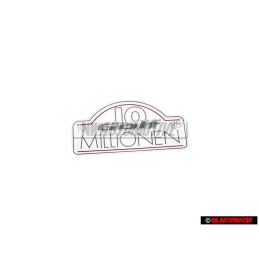 Original VW '10 MILLIONEN' Rear Boot Decal Sticker - 191853750J YG9