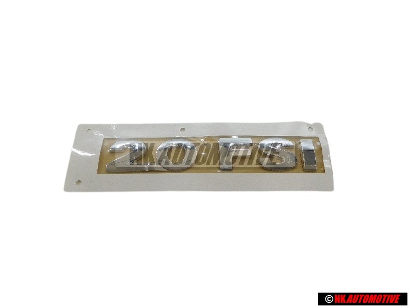 Original VW 2.0 FSI Rear Boot Badge Emblem Chrome - 1T0853675A 739
