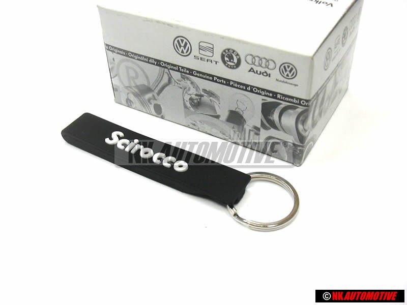 Original VW Scirocco Keychain Keyring Key Fob Black - 1K8087013 041