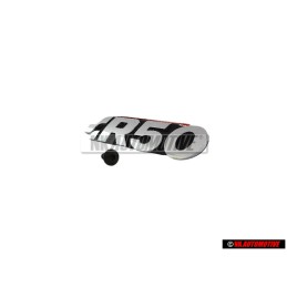 Original VW R50 Front Grill Badge Emblem Chrome - 7L9853679