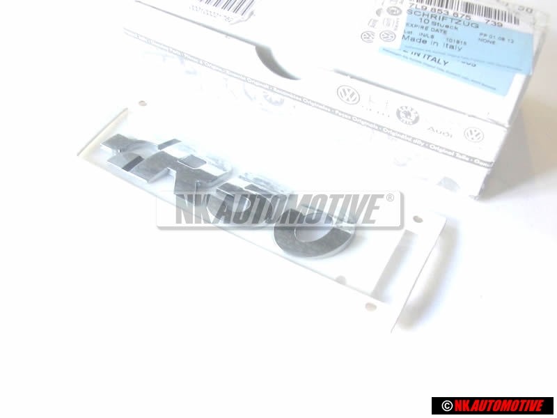 Original VW R50 Rear Boot Badge Chrome - 7L9853675 739