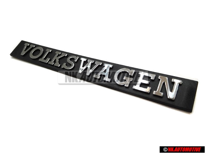 Original VW VOLKSWAGEN Rear Badge Emblem Brushed Silver - 171853685A