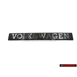 Original VW VOLKSWAGEN Rear Badge Emblem Brushed Silver - 171853685A