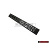 Original VW VOLKSWAGEN Rear Badge Emblem Brushed Silver - 171853685A