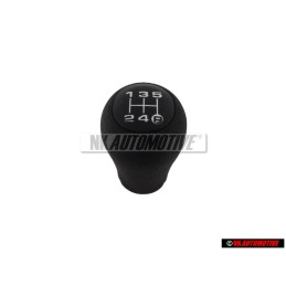Original Audi Gearstick Knob (Leatherette) Satin Black - 4A0711141R 01C