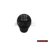 Original Audi Gearstick Knob (Leatherette) Satin Black - 4A0711141R 01C