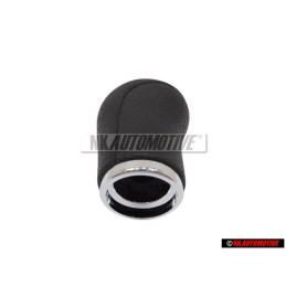 Original Audi Gearstick Knob (Leatherette) Satin Black - 4A0711141R 01C
