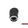 Original Audi Gearstick Knob (Leatherette) Satin Black - 4A0711141R 01C