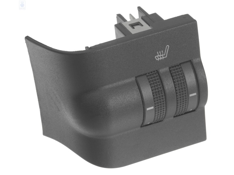 Original VW Switch For Seat Heating Satin Black - 1H5963563A 01C