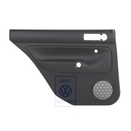 Original VW Door Panel Trim (Leather) Black/Black - 1J9867211ALHWU