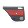 Original VW Door Panel Trim (Cloth) Black/Tropical Orange - 1J9867211Q KNP