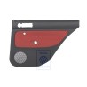 Original VW Door Panel Trim (Cloth) Black/Tropical Orange - 1J9867212Q KNP