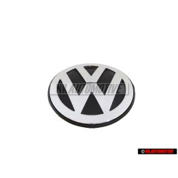 Original VW Front Bonnet Hood Badge Emblem Chrome Colours/Black - 1C0853617B ULM