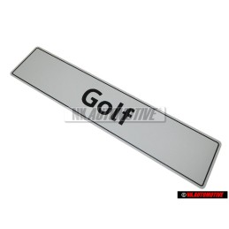 Original VW Number Plate (Self-Adhesive) - 5K0071801F