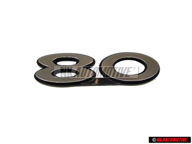Original Audi 80 Rear Boot Badge Emblem Chrome - 811853749