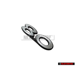 Original Audi 80 Rear Boot Badge Emblem Chrome - 811853749
