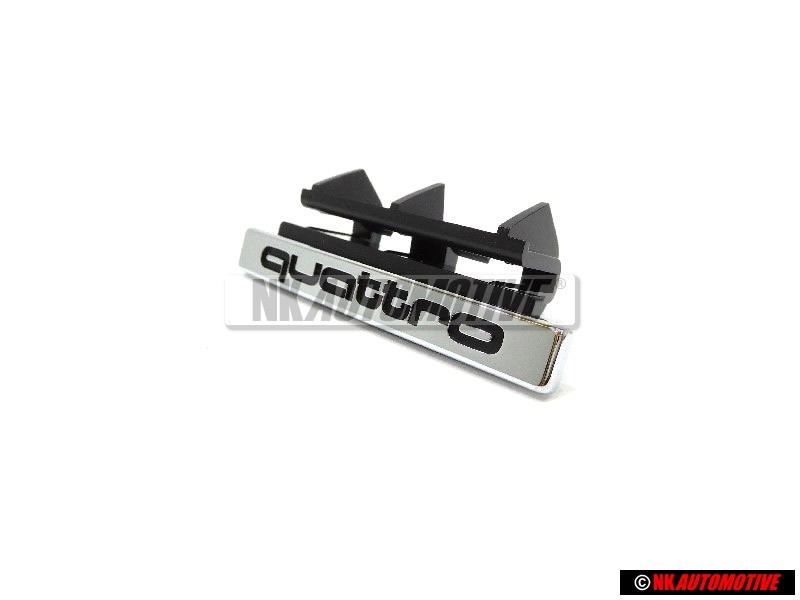 Original Audi QUATTRO Front Grill Badge Emblem Chrome - 8K0853736B 2ZZ
