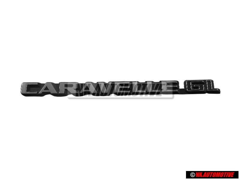 Original VW CARAVELLE GL Rear Boot Badge Emblem Brushed Silver - 255853689M