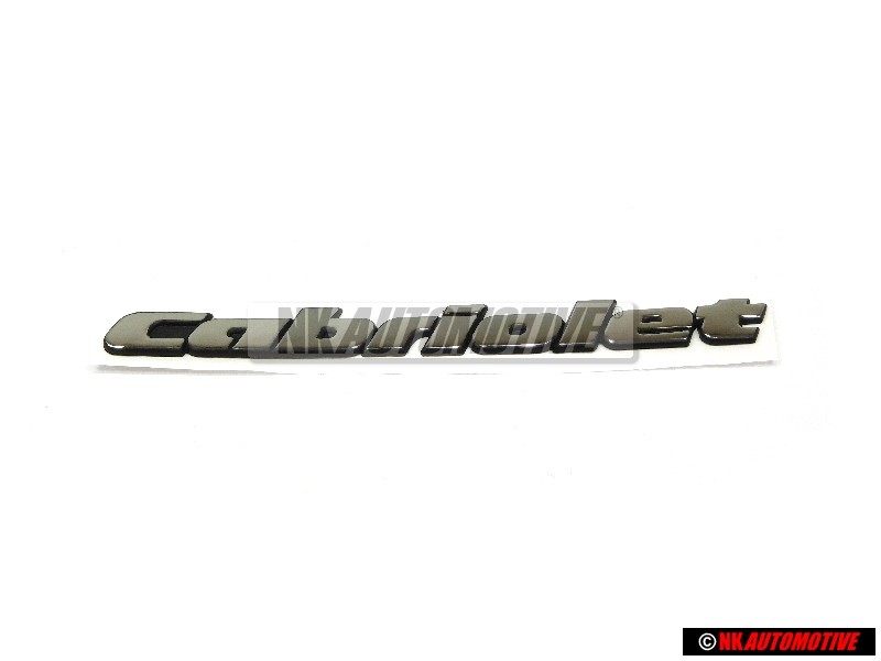 Original VW Golf MK3 CABRIOLET Rear Boot Badge Emblem Chrome - 1E0853687C Z10
