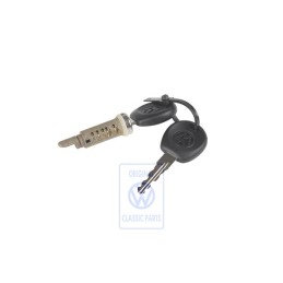 Original VW Lock Cylinder For Rear Lid - 1H6827573C