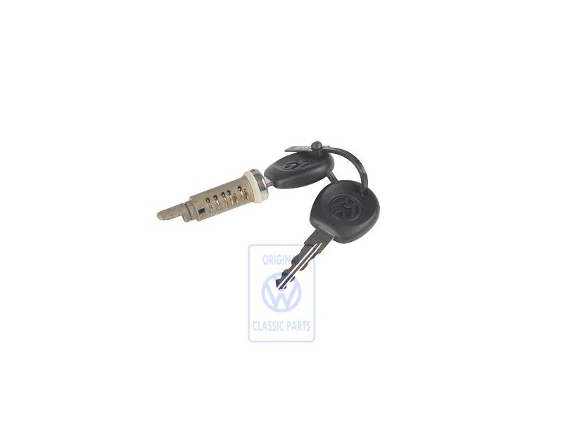 Original VW Lock Cylinder For Rear Lid - 1H6827573C