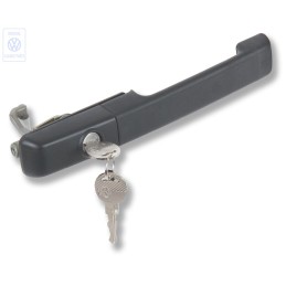 Original VW Door Handle, Outer, Black - 357837206D