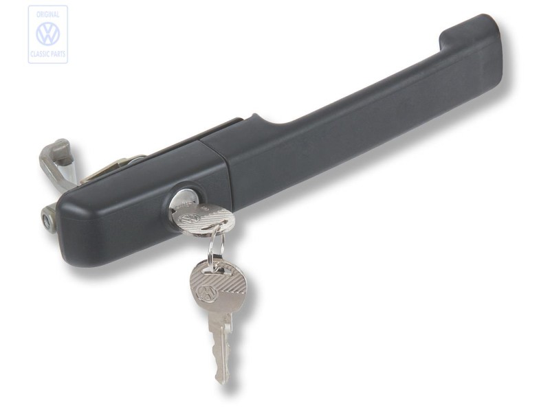 Original VW Door Handle, Outer, Black - 357837206D