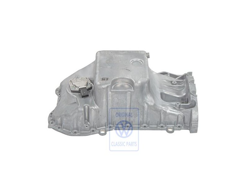 Original VW Engine Oil Sump With Oil Level Sensor - 022103601P