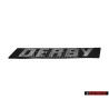 Original VW DERBY Rear Boot Badge Emblem Brushed Silver - 865853745