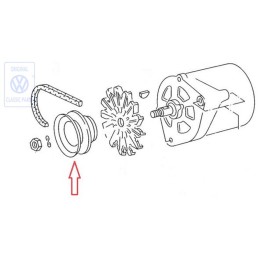 Original VW V-Belt Pulley - 035903119D