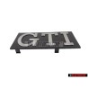 Original VW GTI Front Grill Badge Emblem Brushed Silver - 171853679