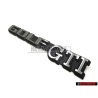 Original VW GOLF GTI Rear Badge Emblem Brushed Silver - 191853687C