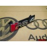 Original Audi RS4 Front Grill Badge Emblem Black Chrome Red - 8E0853736E 2ZZ