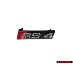 Original Audi RS4 Front Grill Badge Emblem Black Chrome Red - 8E0853736E 2ZZ