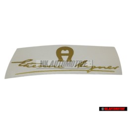 VW Classic Parts Etienne Aigner Decal Beige Gold - 155853687G P06
