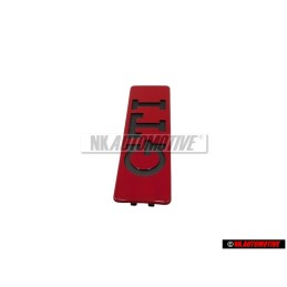 Original VW GTI Side Badge Emblem Red - 191853714