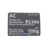 Original VW Sticker For Air Conditioner - 1C0010252K