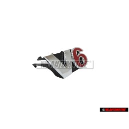 Original VW V6 Front Grill Badge Emblem Chrome Red - 1J6853679A GQF