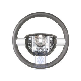 Original VW Steering Wheel (Leather) Black - 1C0419091DC6A6