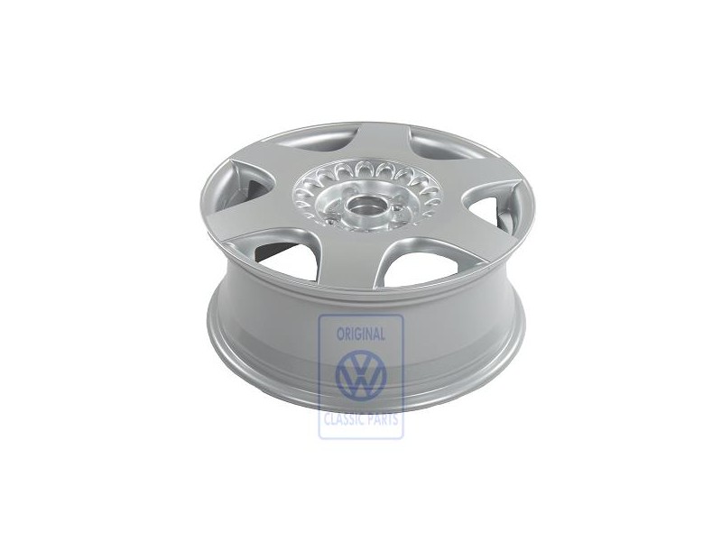 Original VW Aluminium Rim Chrome Coloured Metallic - 1C0601025D 091