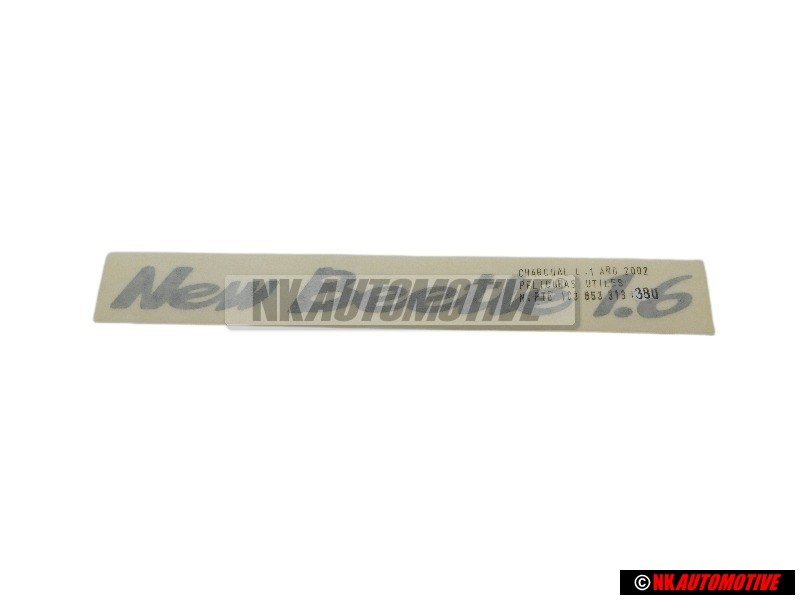 Original VW Inscription Silver - 1C0853313 3BU