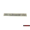 Original VW Inscription Silver - 1C0853313 3BU